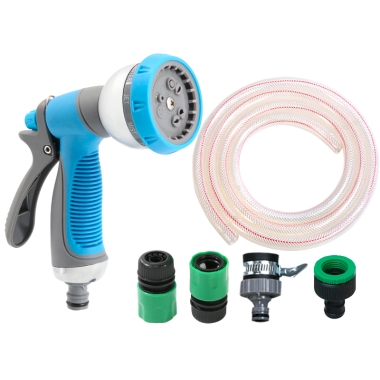 long8体育多功能浇花水枪园艺家用洒水微喷浇灌洗车伸缩软水管喷头套装